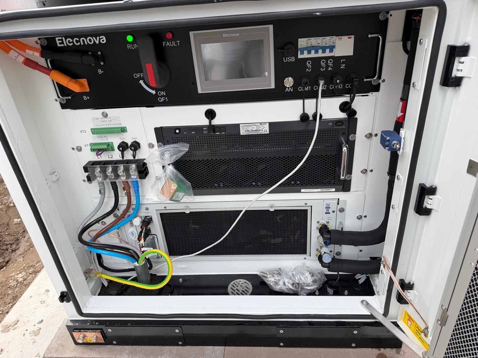 Regelkast van de batterij van Wolven Paper Products met display en hoofdschakelaar