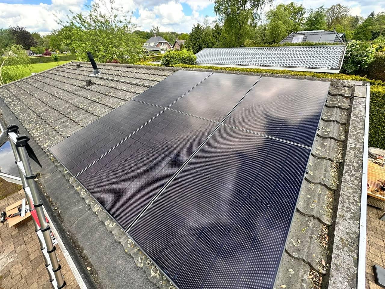 Zonnepanelen op een woning in Voorthuizen