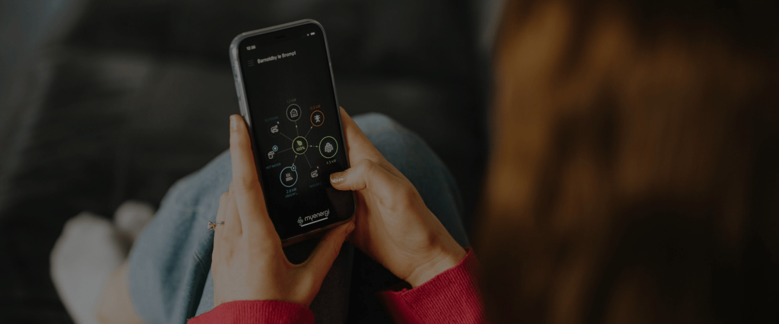 Energieoverzicht op de myenergi-app en aangesloten myenergi-apparaten