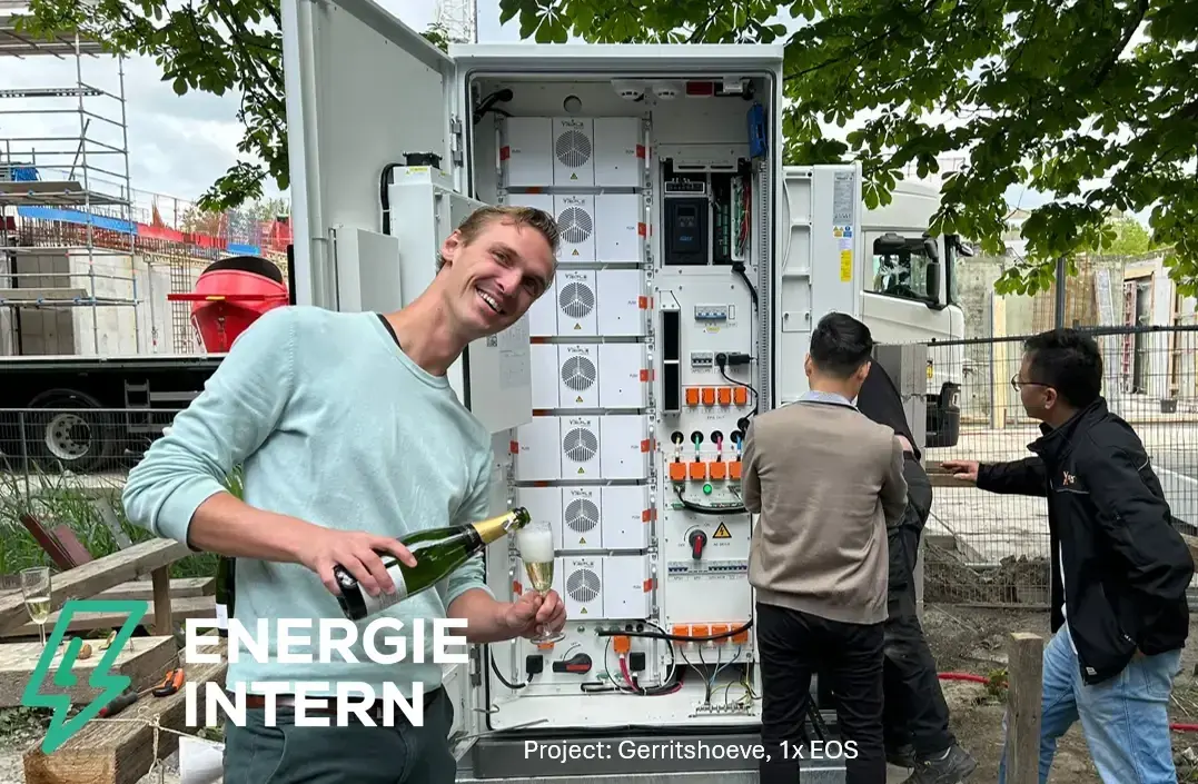 Geberit project met batterij en laadpunten