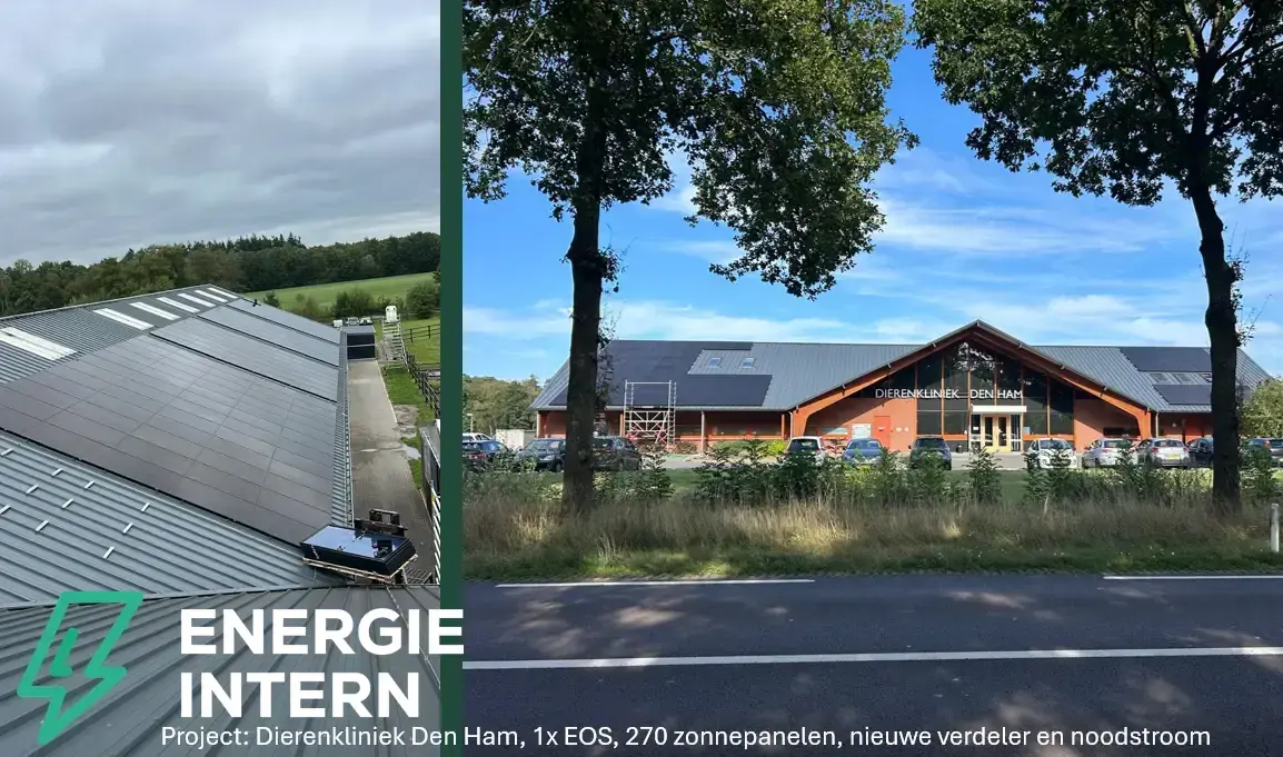 Agrarisch project met zonnepanelen en batterijopslag